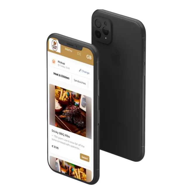 Premium bestelzuil met betaalterminal